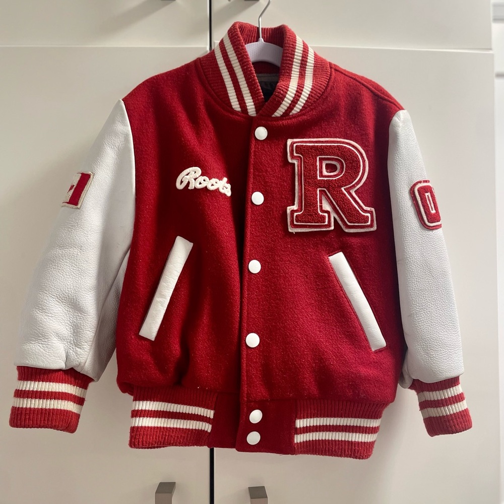 Red and White Varsity Jacket